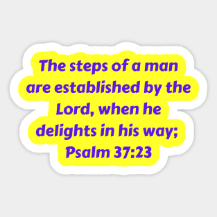 Bible Verse Psalm 37:23 Sticker